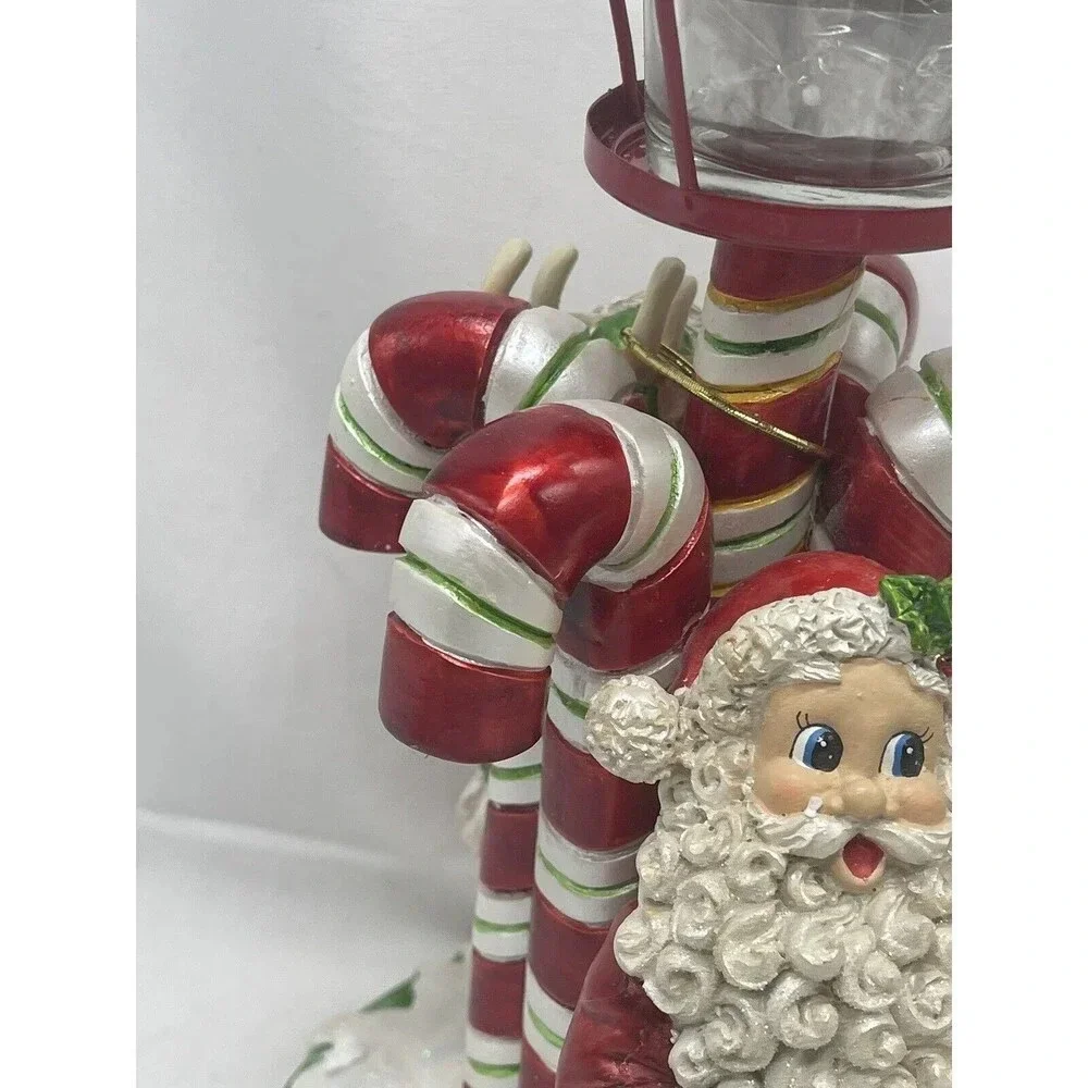 Radko Letters to Santa Candy Cane Votive Ceramic Box